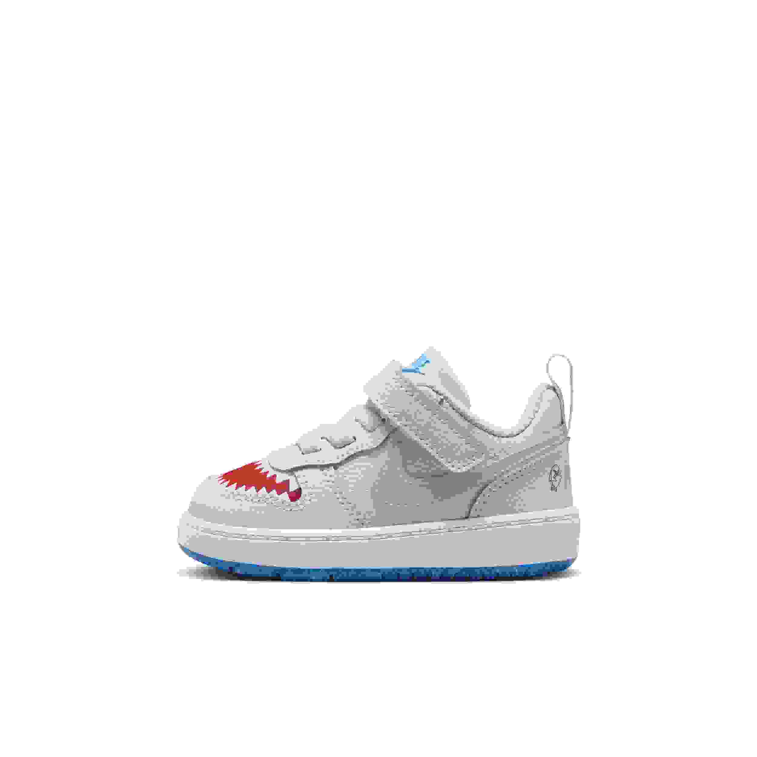Nike Court Borough Low Infant Boys' "Pure Platinum/University Red/Game Royal/Wolf Grey" Shoe